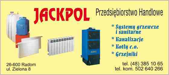 PRZEDSIĘBIORSTWO HANDLOWE "JACKPOL" Marzena Przysiwek, Jacek Przysiwek - hydraulika RADOM grzejniki RADOM